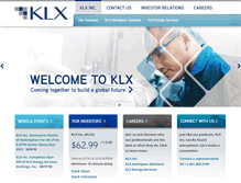 Tablet Screenshot of klx.com